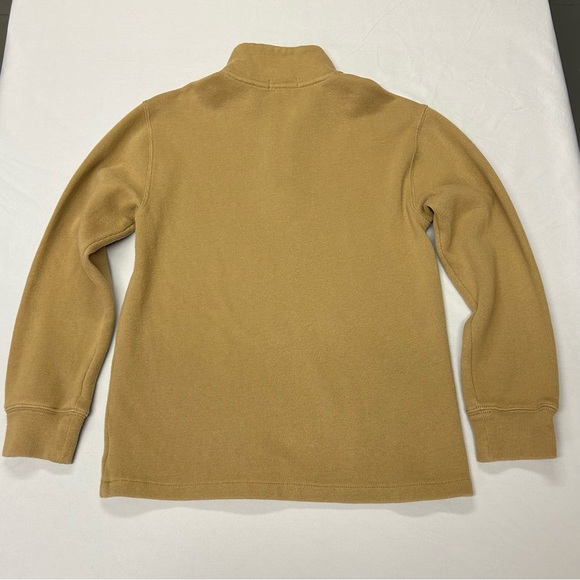 Polo Ralph Lauren Boys 1/4 Zip Pullover Sweater Size M 10-12 Cotton Knit Tan - Picture 3 of 12